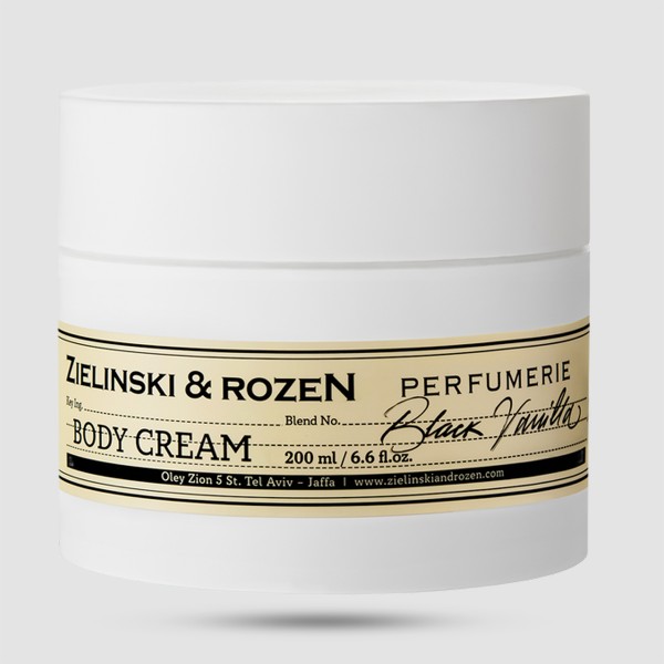 Body Cream Black Vanilla 200ml – Zielinski & Rozen