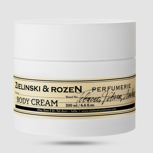 Zielinski & Rozen Body Cream Tobacco Vetiver Amber 200ml - Κρέμα σώματος με καπνό και κεχριμπάρι