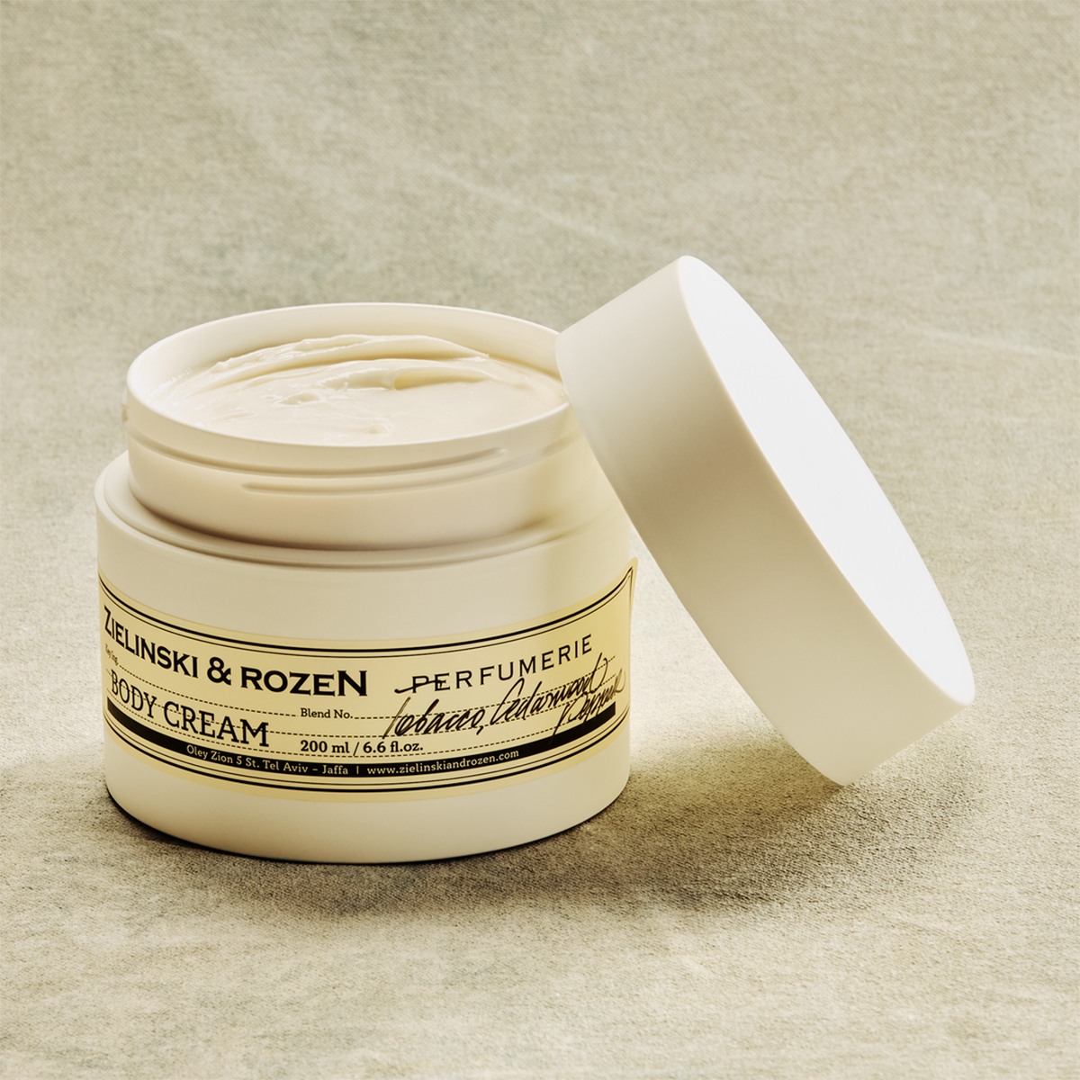 Zielinski & Rozen Body Cream Tobacco Cedarwood Pepper 200ml - Κρέμα σώματος με καπνό και κέδρο