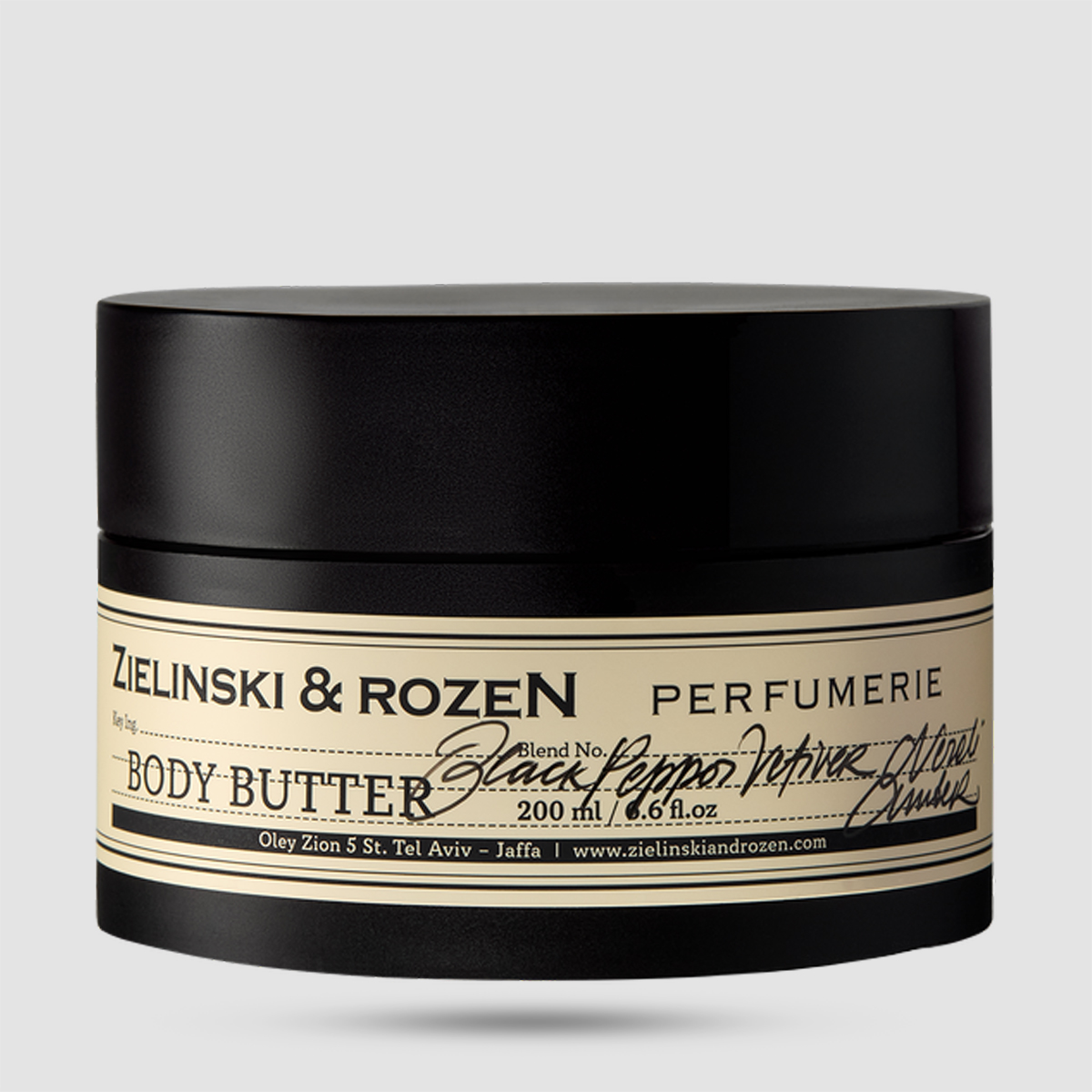 Zielinski & Rozen Body Butter Black Pepper Vetiver Neroli Amber 200ml - Πολυτελές βούτυρο σώματος