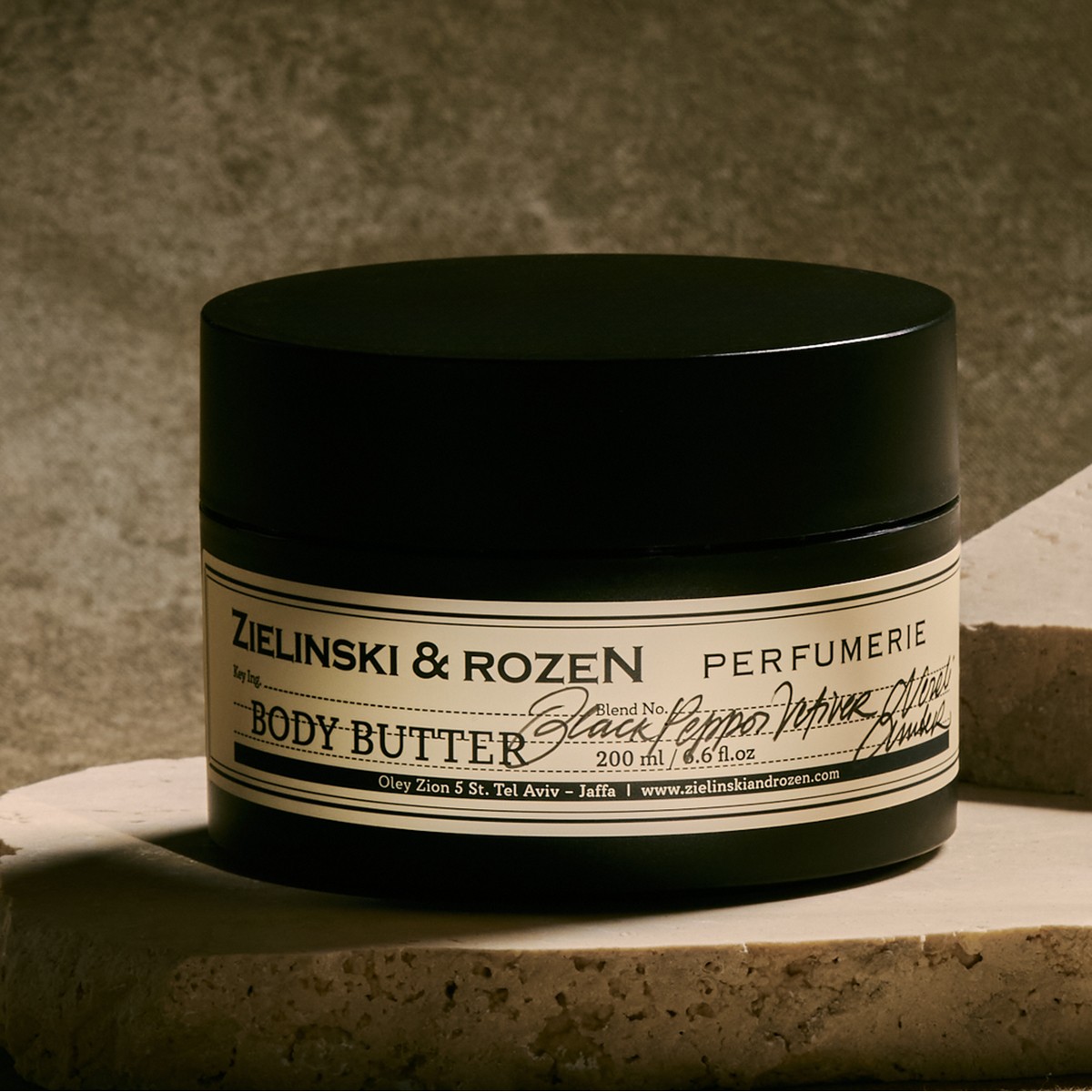 Zielinski & Rozen Body Butter Black Pepper Vetiver Neroli Amber 200ml - Πολυτελές βούτυρο σώματος