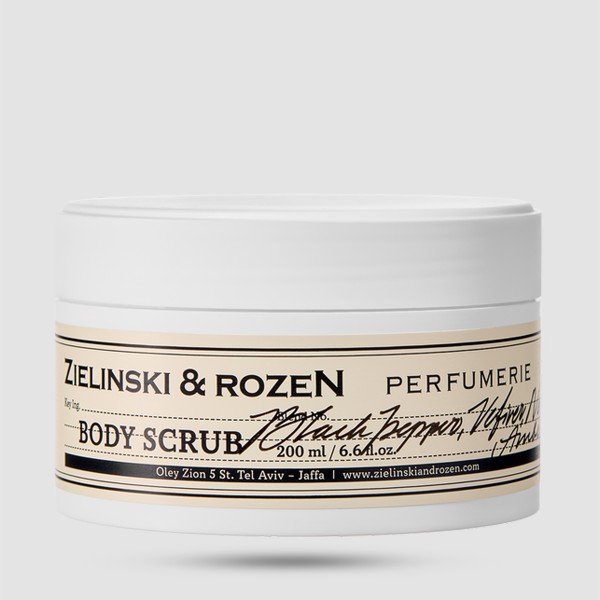 Scrub Για Το Σώμα Black Pepper, Vetiver, Neroli, Amber 200ml – Zielinski & Rozen