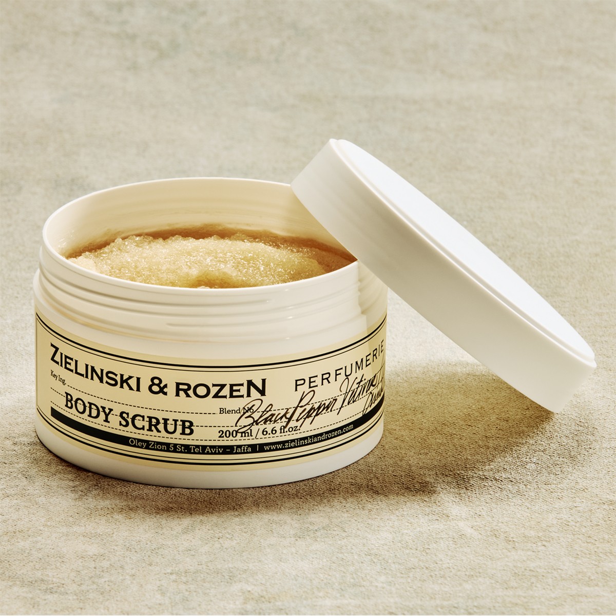 Zielinski & Rozen Body Scrub Black Pepper Vetiver Neroli Amber 200ml