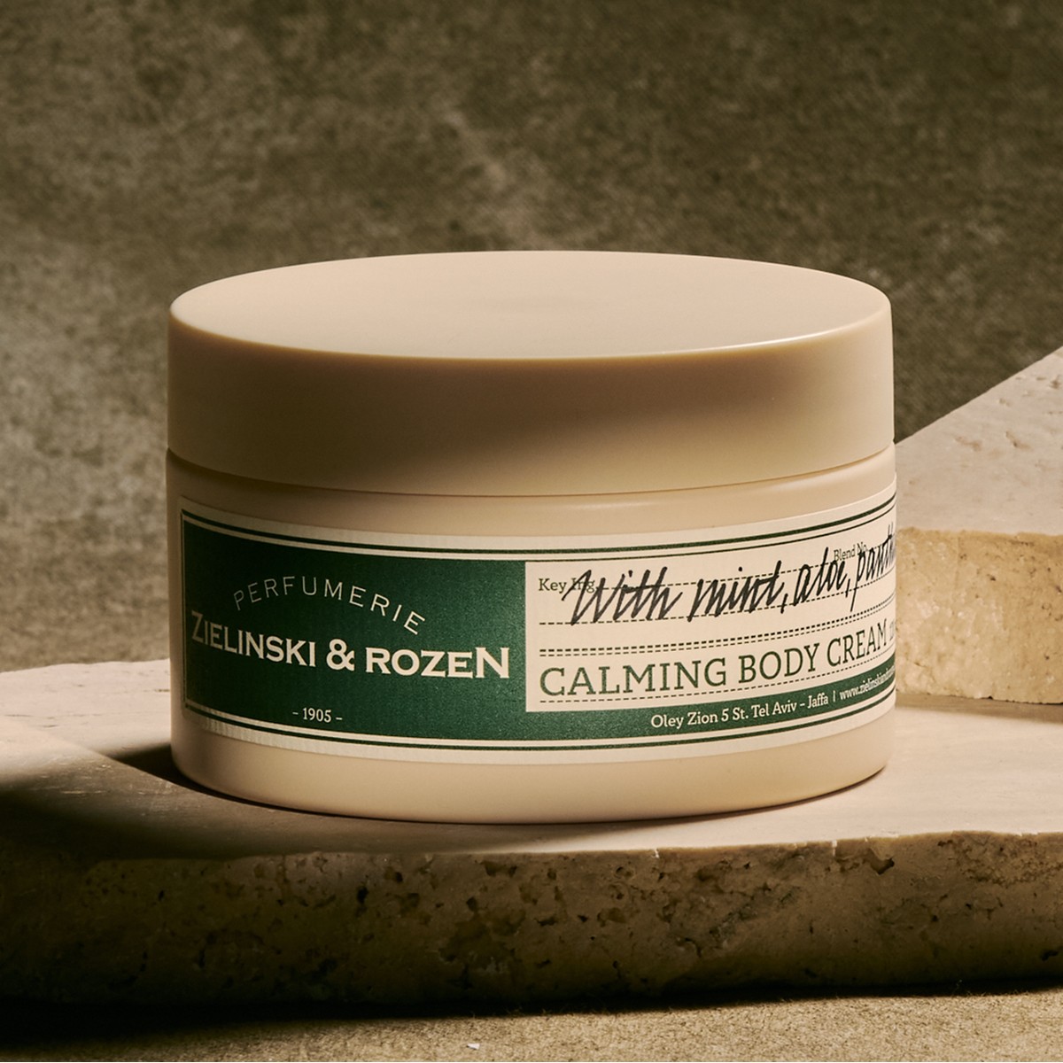 Zielinski & Rozen Calming Body Cream Mint Aloe Panthenol 120ml