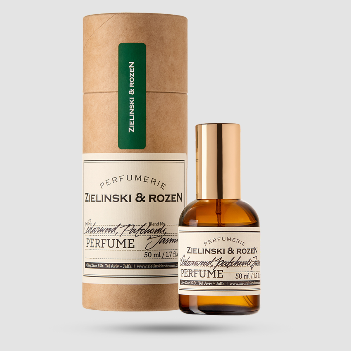 Zielinski & Rozen Eau De Parfum Cedarwood Patchouli Jasmine 50ml amber woody oud unisex