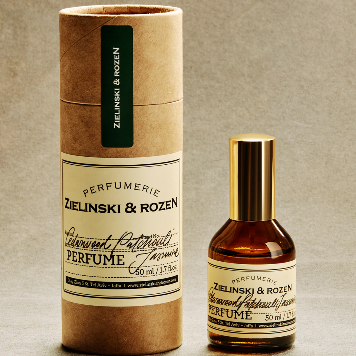 Zielinski & Rozen Eau De Parfum Cedarwood Patchouli Jasmine 50ml amber woody oud unisex