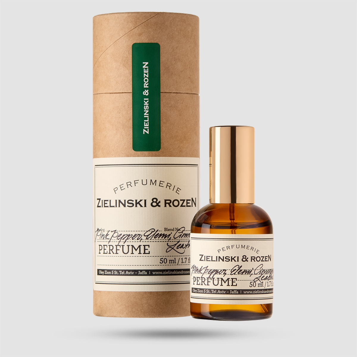 Zielinski & Rozen Eau De Parfum Pink Pepper Elemi Cinnamon Leather 50ml spicy unisex