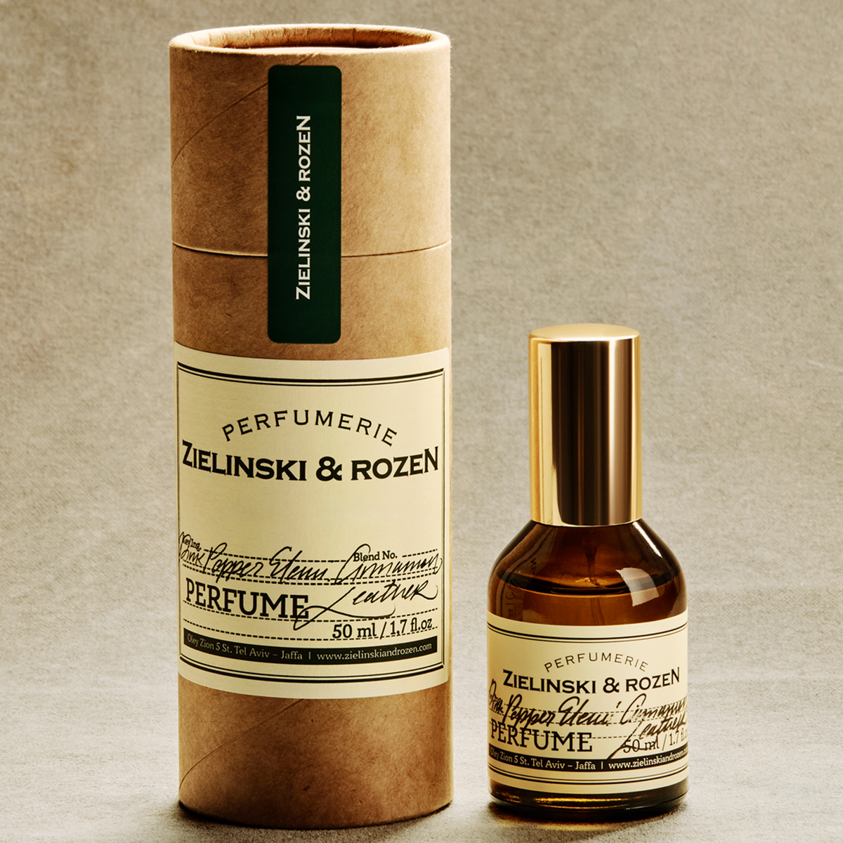 Zielinski & Rozen Eau De Parfum Pink Pepper Elemi Cinnamon Leather 50ml spicy unisex