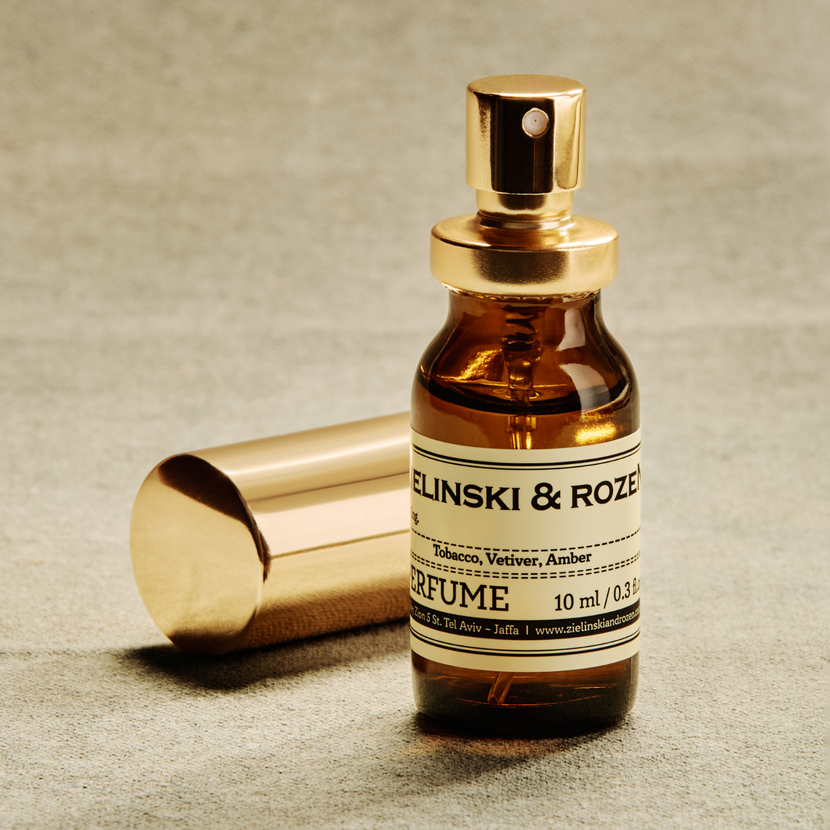 Zielinski & Rozen Eau De Parfum Tobacco Vetiver Amber 10ml Travel Size