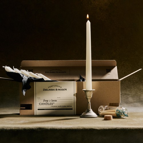 Zielinski & Rozen Candles Set Orange Jasmine 13 κεριά vintage κηροπήγιο