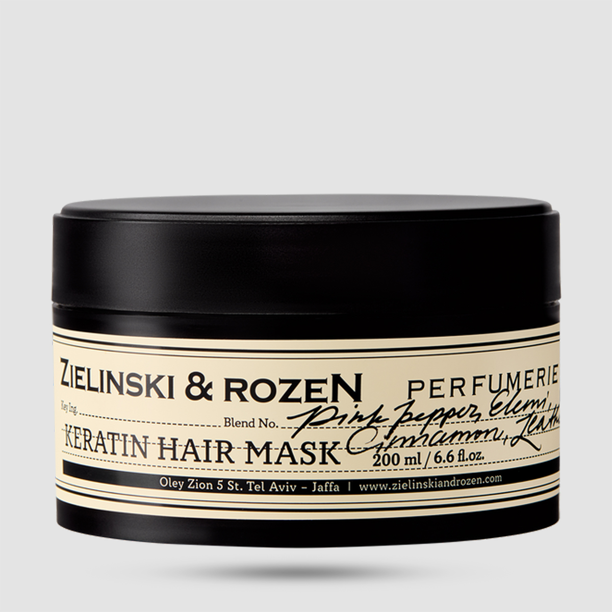 Zielinski & Rozen Μάσκα Μαλλιών Keratin Pink Pepper Elemi Cinnamon Leather 200ml