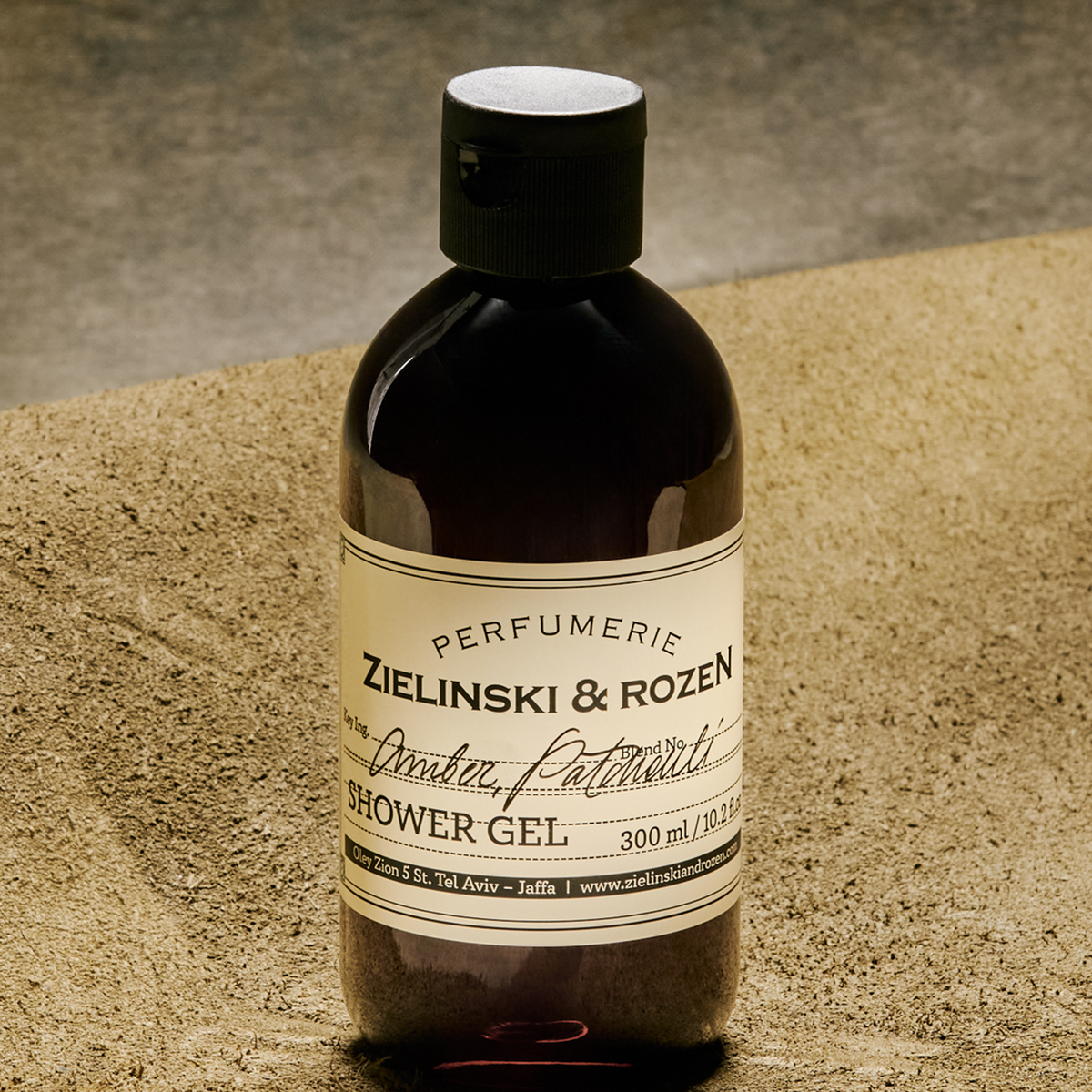 Zielinski & Rozen Shower Gel Moss Amber Patchouli 300ml - Spicy woody body wash