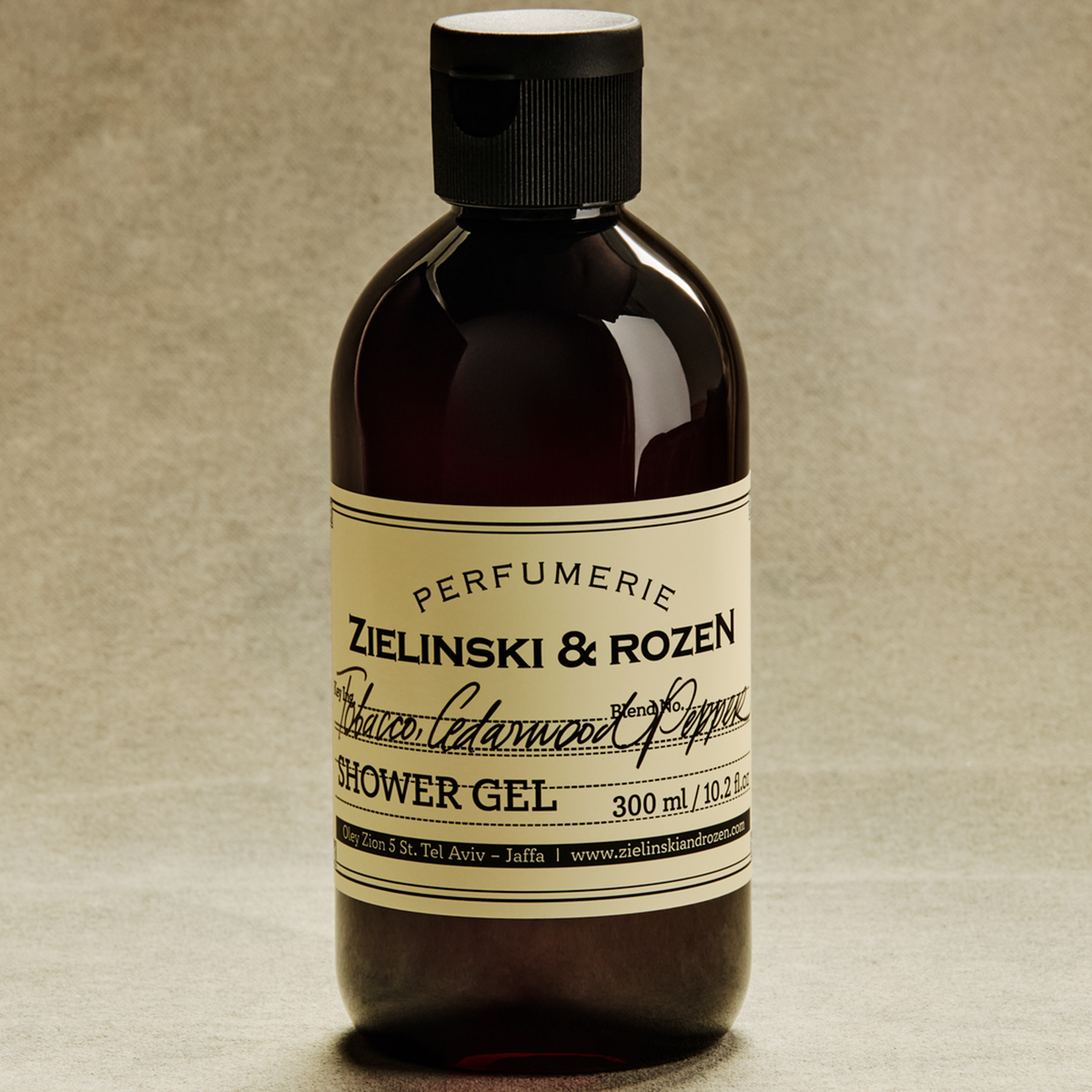 Zielinski & Rozen Shower Gel Tobacco Cedarwood Pepper 300ml - Woody tobacco body wash