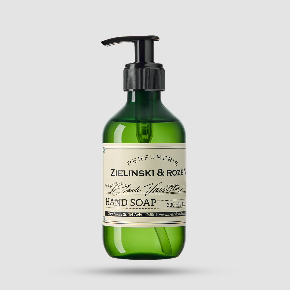 Zielinski & Rozen Liquid Soap Black Vanilla 300ml - Gourmand σαπούνι χεριών με μαύρη βανίλια