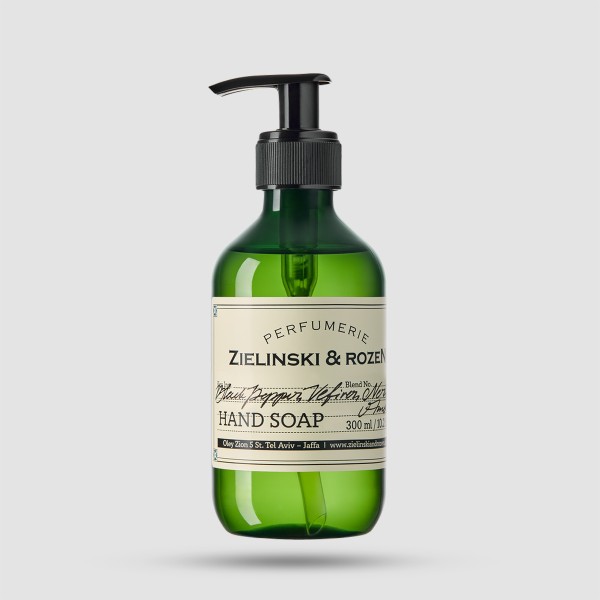 Υγρό Σαπούνι Liquid Soap Black Pepper, Vetiver, Neroli, Amber 300ml – Zielinski & Rozen