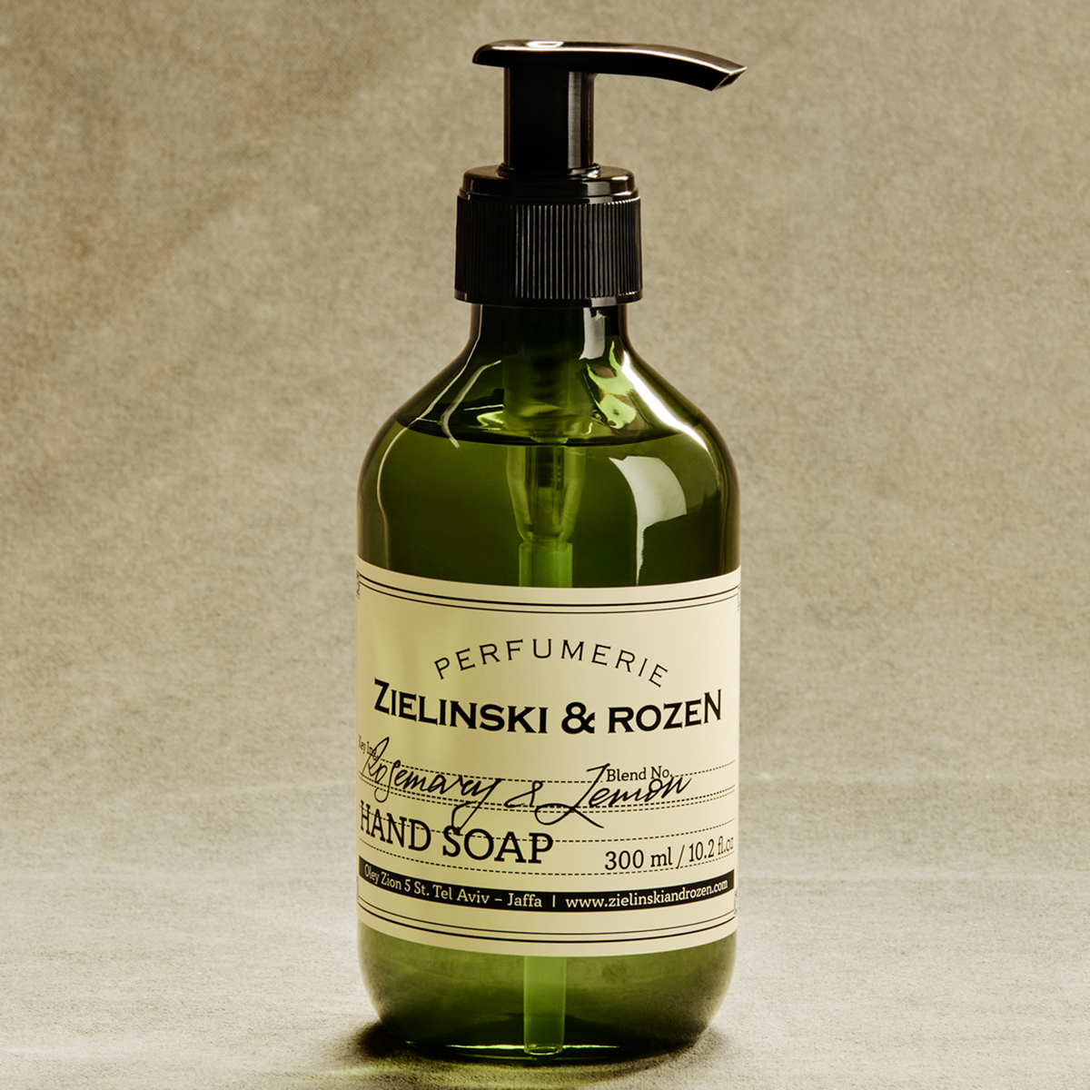 Zielinski & Rozen Liquid Soap Rosemary & Lemon 300ml - Φρέσκο αρωματικό σαπούνι χεριών