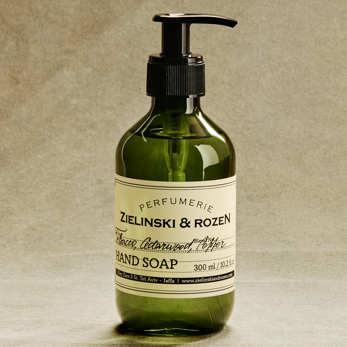Zielinski & Rozen Liquid Soap Tobacco, Cedarwood, Pepper 300ml - Woody tobacco σαπούνι χεριών