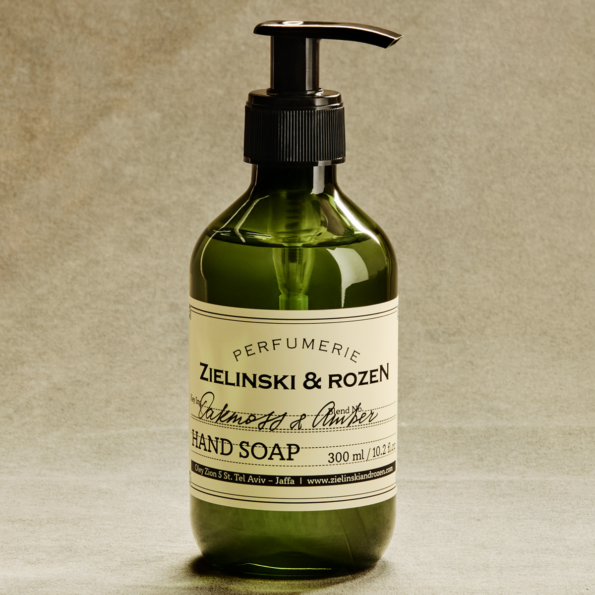 Zielinski & Rozen Liquid Soap Oakmoss & Amber 300ml - Δασικό fougère σαπούνι χεριών