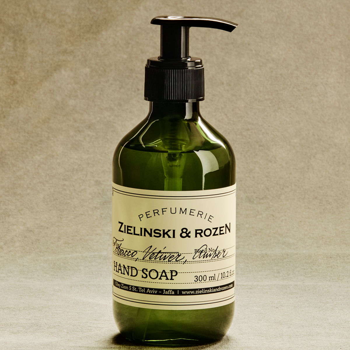 Zielinski & Rozen Liquid Soap Tobacco Vetiver Amber 300ml - Καπνιστό σαπούνι χεριών