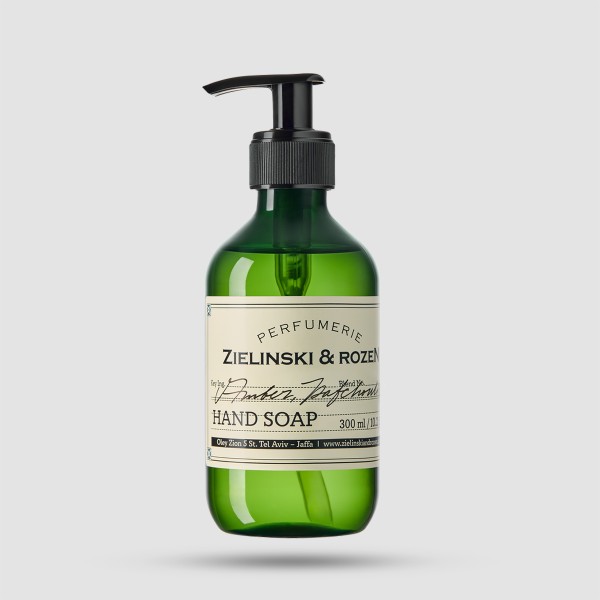 Υγρό Σαπούνι Liquid Soap Amber, Patchouli 300ml – Zielinski & Rozen