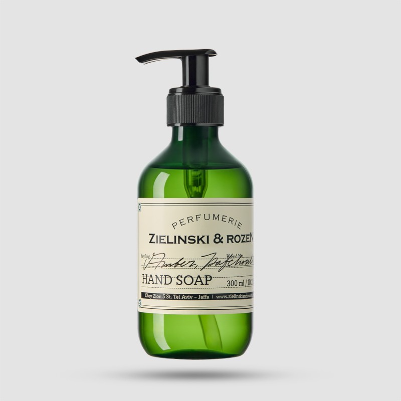 Υγρό Σαπούνι Liquid Soap Amber, Patchouli 300ml – Zielinski & Rozen
