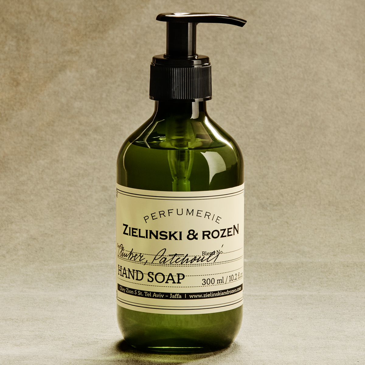Zielinski & Rozen Liquid Soap Amber Patchouli Moss 300ml - Ζεστό spicy-woody σαπούνι χεριών