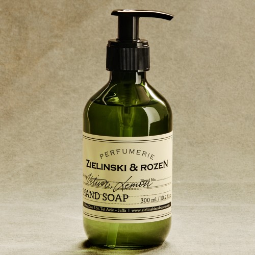 Zielinski & Rozen Liquid Soap Vetiver, Lemon 300ml - Φρέσκο πράσινο σαπούνι χεριών