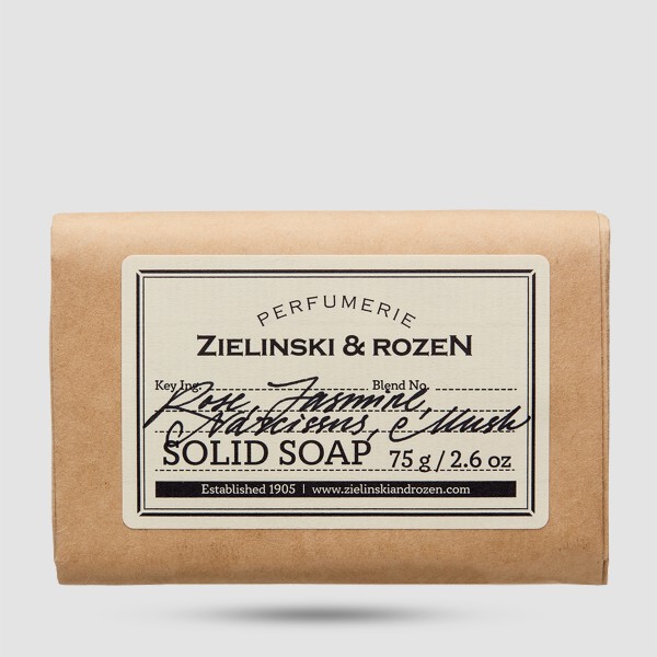 Σαπούνι σε Μπάρα Rose, Jasmine, Narcissus, Musk 75g – Zielinski & Rozen