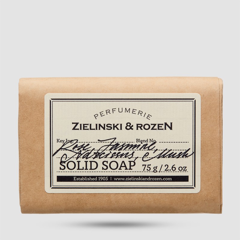 Σαπούνι σε Μπάρα Rose, Jasmine, Narcissus, Musk 75g – Zielinski & Rozen