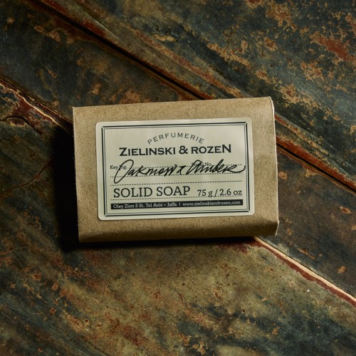 Zielinski & Rozen Solid Soap Oakmoss Amber 75g σαπούνι μπάρα