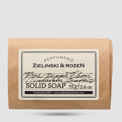 Zielinski & Rozen Solid Soap Pink Pepper Elemi Cinnamon Leather 75g