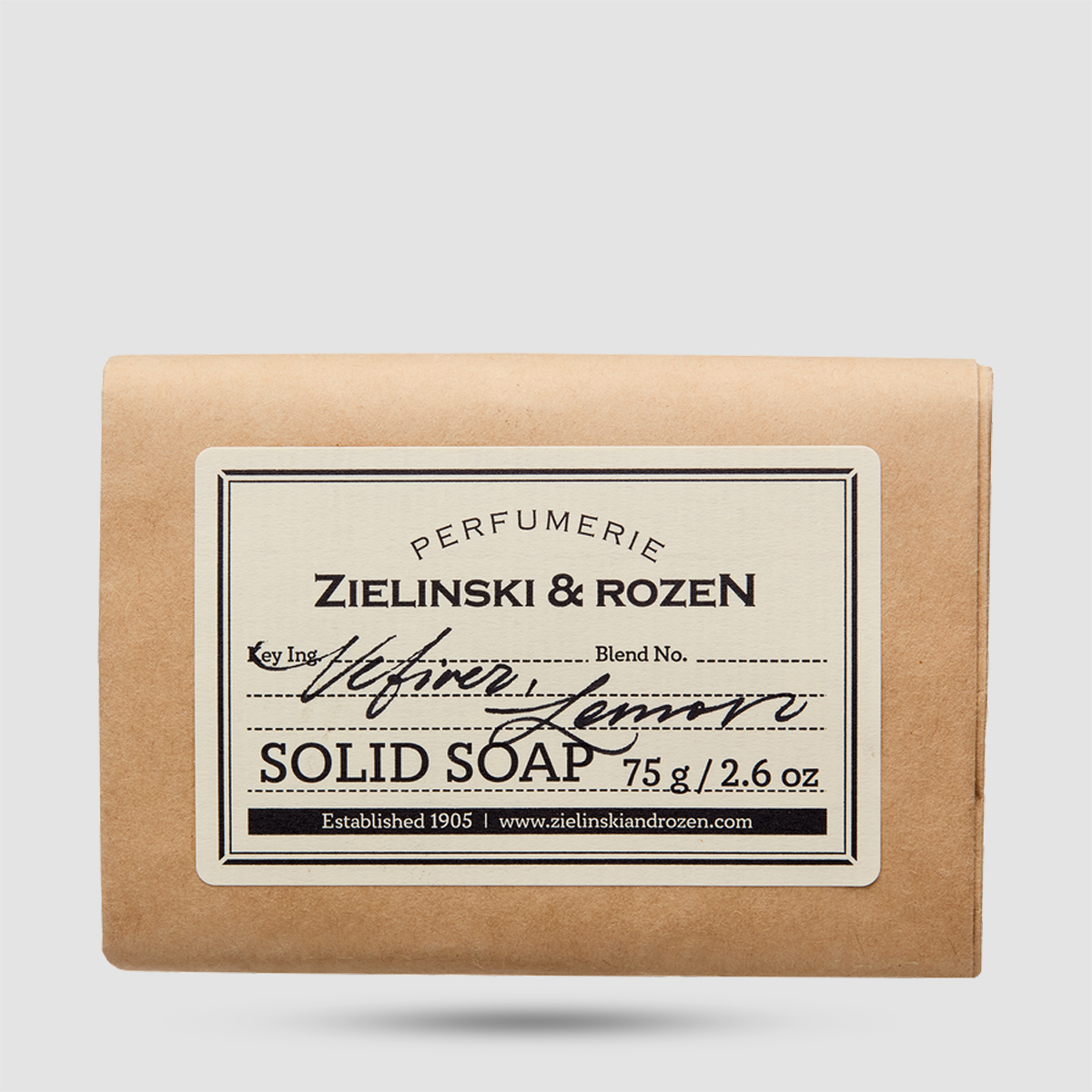 Zielinski & Rozen Solid Soap Vetiver Lemon 75g σαπούνι μπάρα
