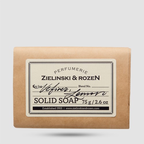 Zielinski & Rozen Solid Soap Vetiver Lemon 75g σαπούνι μπάρα