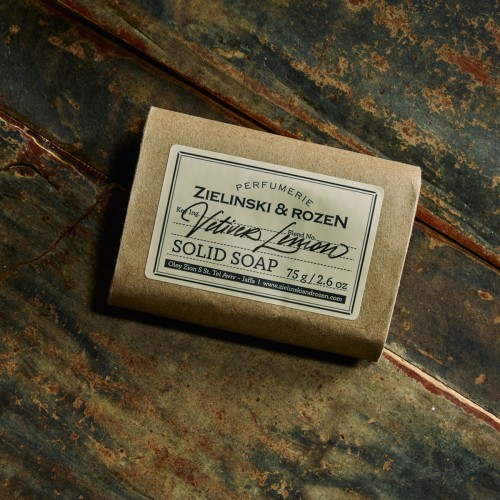 Zielinski & Rozen Solid Soap Vetiver Lemon 75g σαπούνι μπάρα