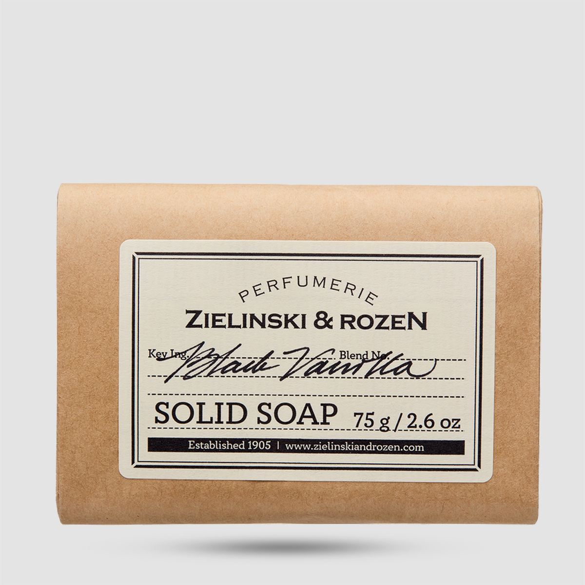 Zielinski & Rozen Solid Soap Black Vanilla 75g σαπούνι μαύρη βανίλια