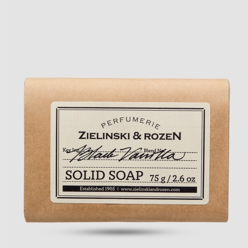 Zielinski & Rozen Solid Soap Black Vanilla 75g σαπούνι μαύρη βανίλια