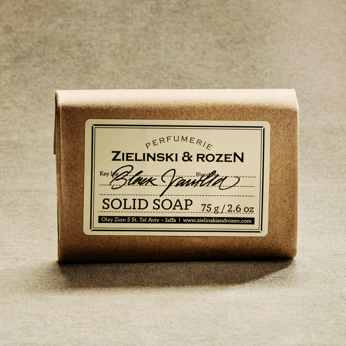 Zielinski & Rozen Solid Soap Black Vanilla 75g σαπούνι μαύρη βανίλια