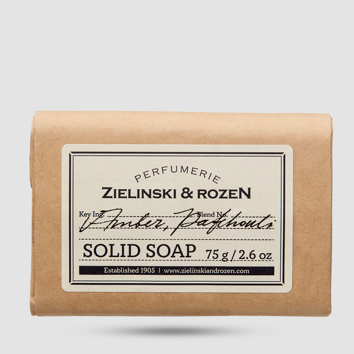 Zielinski & Rozen Solid Soap Oakmoss & Amber 75g woody fougère