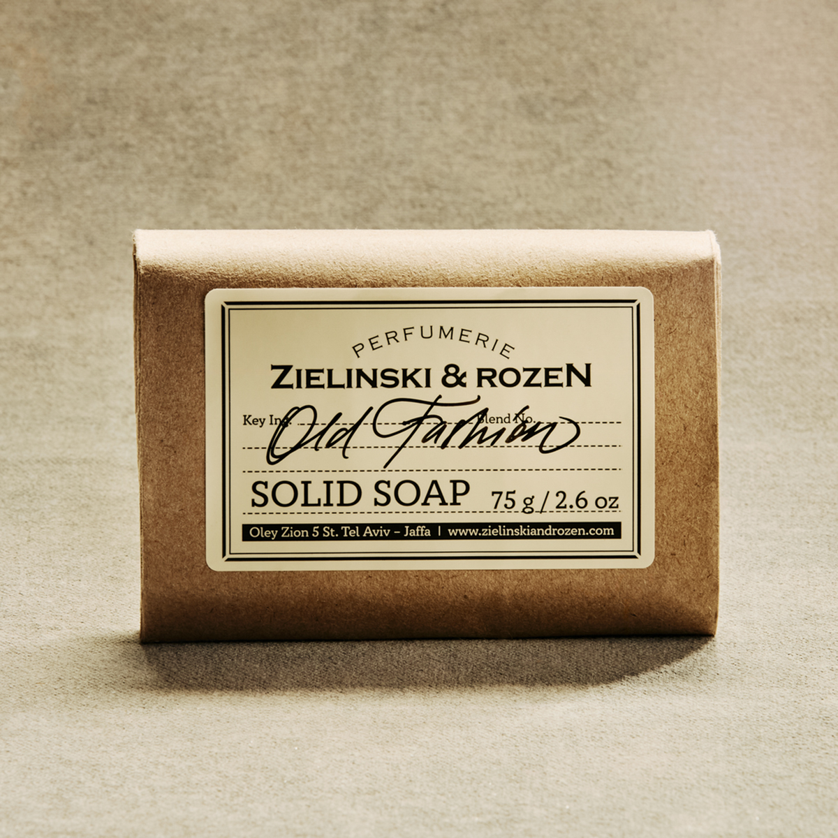 Zielinski & Rozen Σαπούνι Μπάρα Old Fashion 75g - Φρέσκο άρωμα με μεταλλικό κουτί