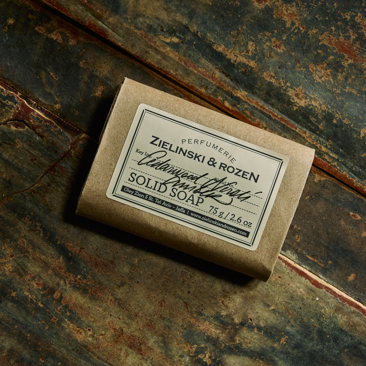 Zielinski & Rozen Σαπούνι Μπάρα Cedarwood Neroli Amber 75g - Ξυλώδες άρωμα