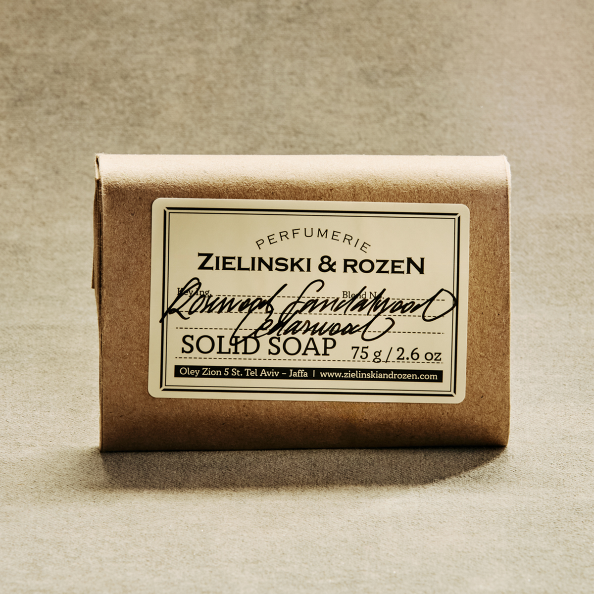 Zielinski & Rozen Solid Soap Rosewood Sandalwood Cedarwood 75g