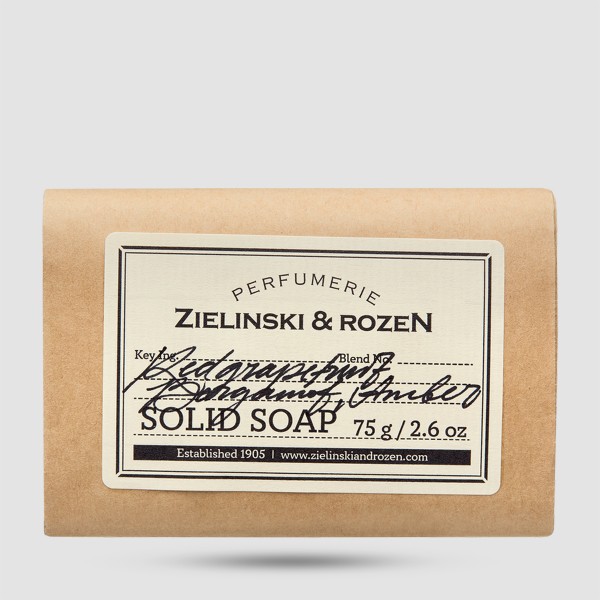 Σαπούνι σε Μπάρα Red Grapefruit, Bergamot, Amber 75g – Zielinski & Rozen