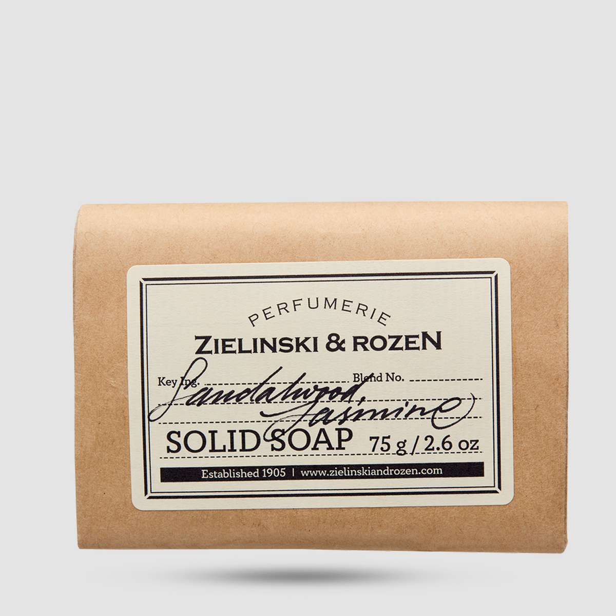 Zielinski & Rozen Solid Soap Sandalwood Jasmine 75g σαπούνι μπάρα