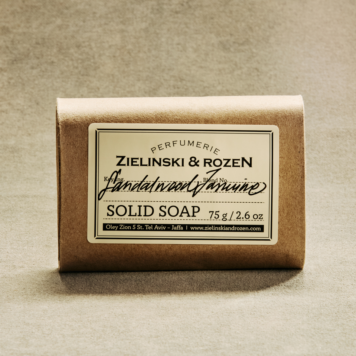Zielinski & Rozen Solid Soap Sandalwood Jasmine 75g σαπούνι μπάρα
