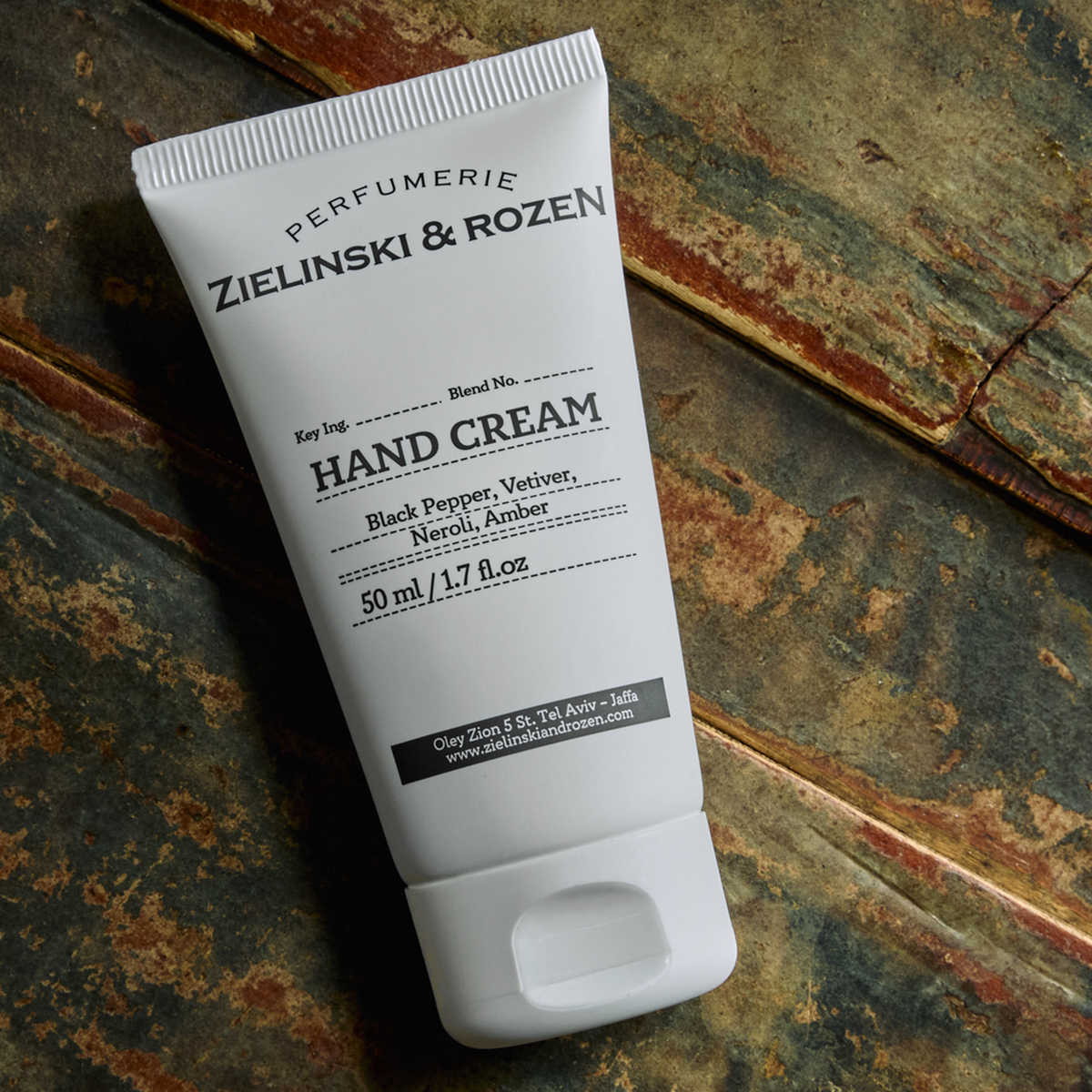 Zielinski & Rozen Κρέμα Χεριών Black Pepper Vetiver Neroli Amber 50ml - Ξυλώδες πικάντικο άρωμα