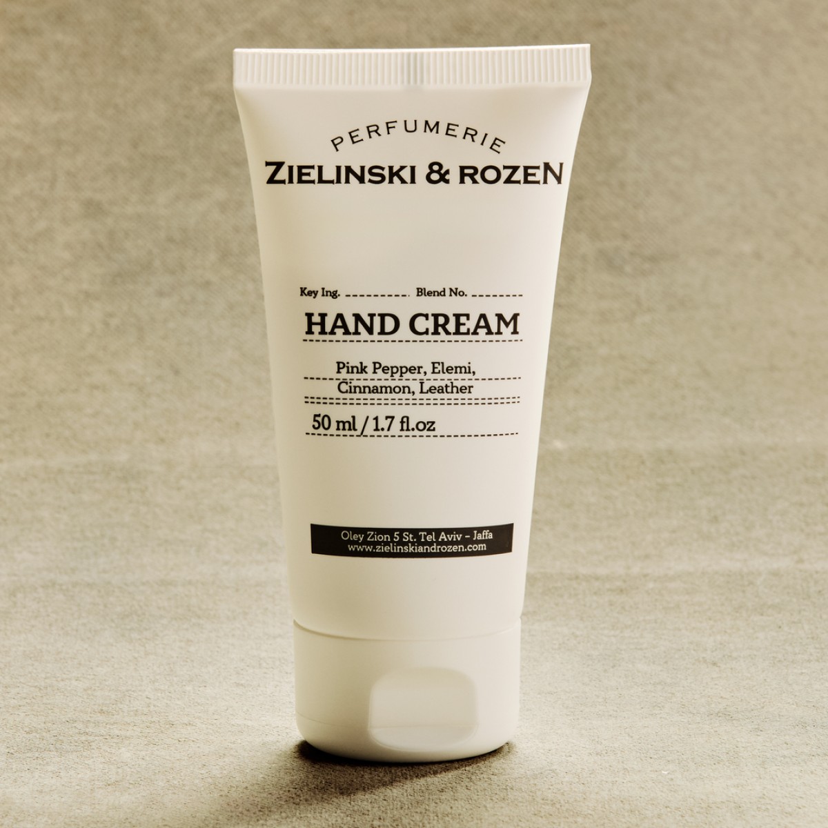 Zielinski & Rozen Κρέμα Χεριών Pink Pepper Elemi Cinnamon Leather 50ml - Πικάντικο ζεστό άρωμα