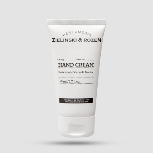 Zielinski & Rozen Hand Cream Cedarwood Patchouli Jasmine 50ml amber woody