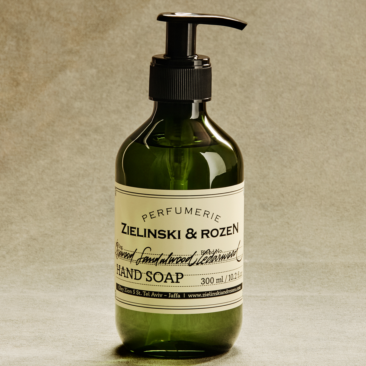 Zielinski & Rozen Liquid Soap Rosewood, Sandalwood, Cedarwood 300ml - Ξυλώδες woody σαπούνι χεριών
