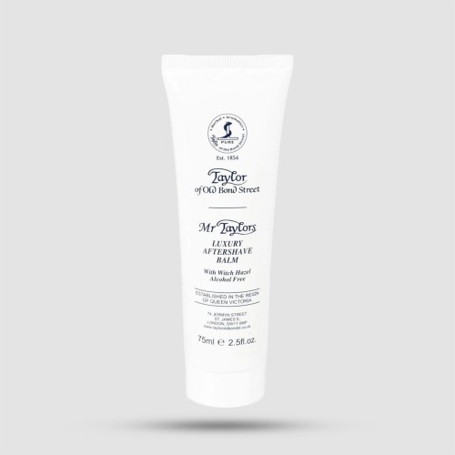 Mr Taylor Luxury Aftershave Cream 75ml Taylor of Old Bond Street - Alcohol-free aftershave with witch hazel