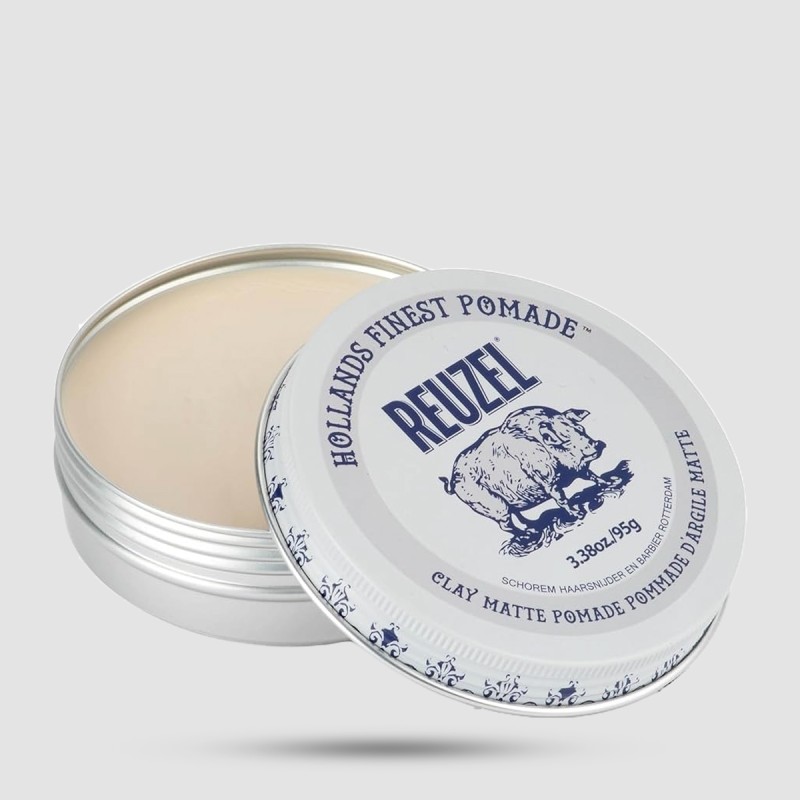Πηλός Μαλλιών Reuzel Clay Matte – Μέτριο Κράτημα, Χωρίς Λάμψη 95g